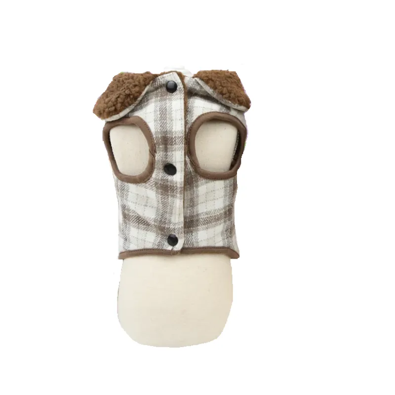 Lined Plaid Vest
