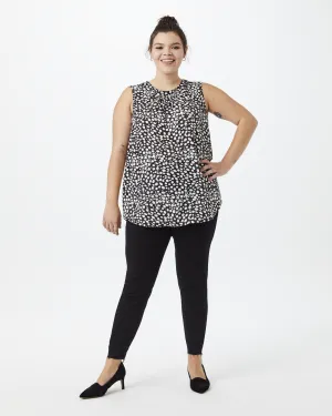Lisa Sleeveless Blouse | Black / White