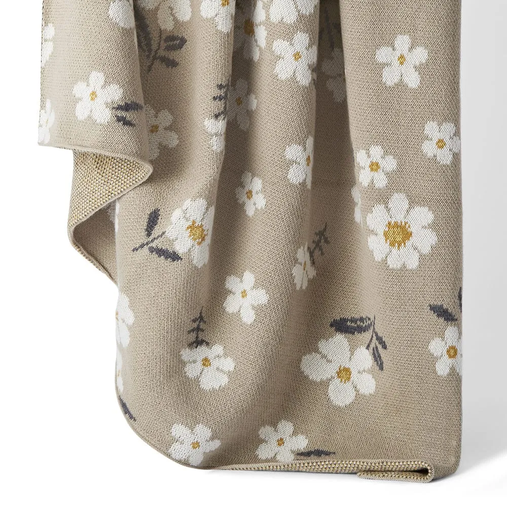 Little bloom Cotton Knitted All Season AC Blanket