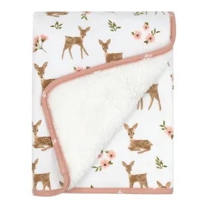 Living Textiles Jersey Sherpa Blanket