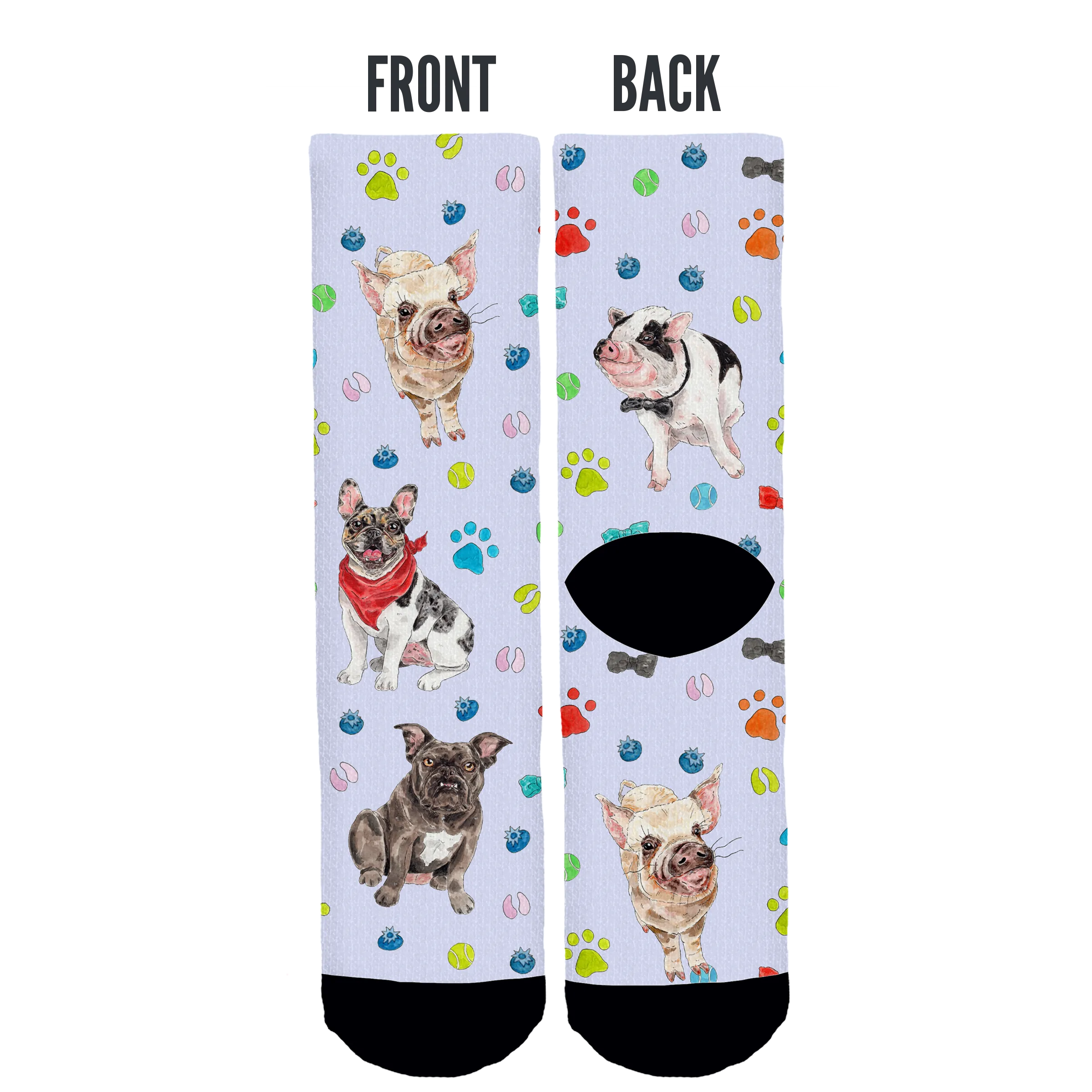 Living with Pickles Crew Socks