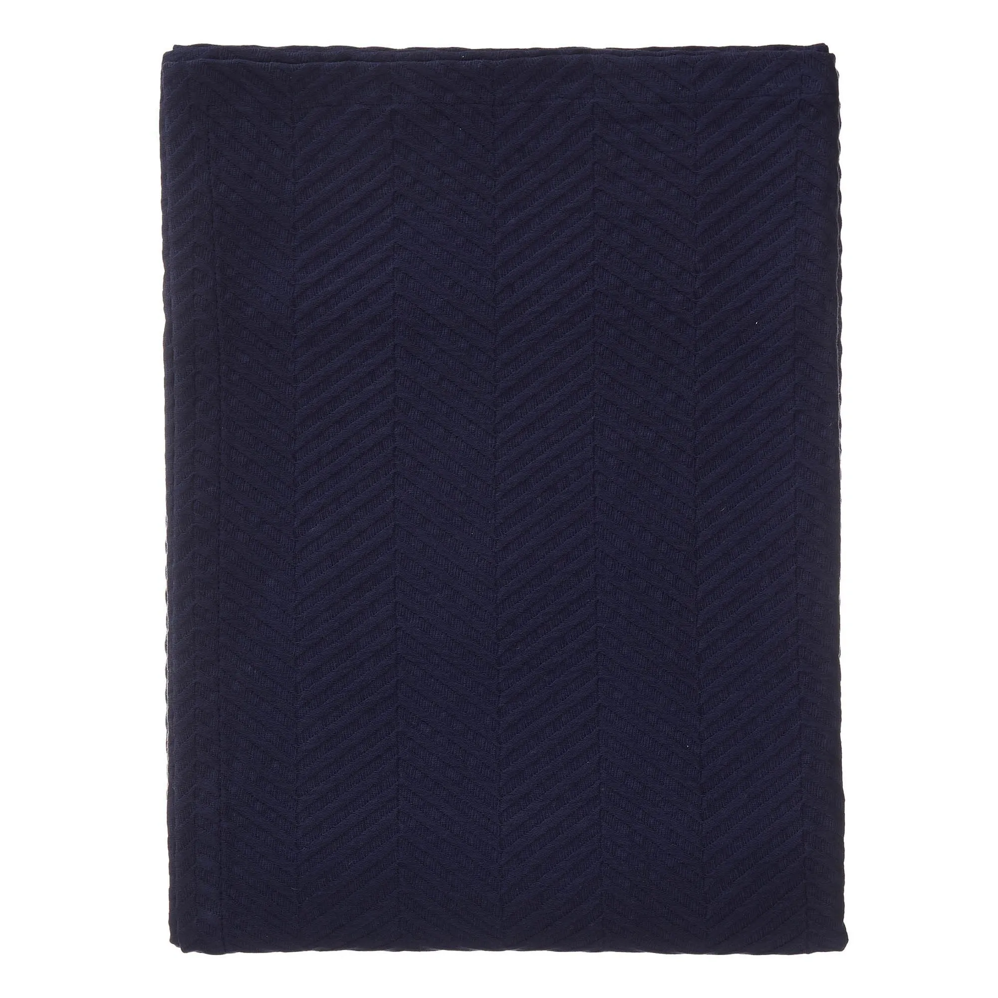 Lixa Cotton Bedspread [Dark blue]