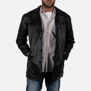 Long Black Leather Coats For Men