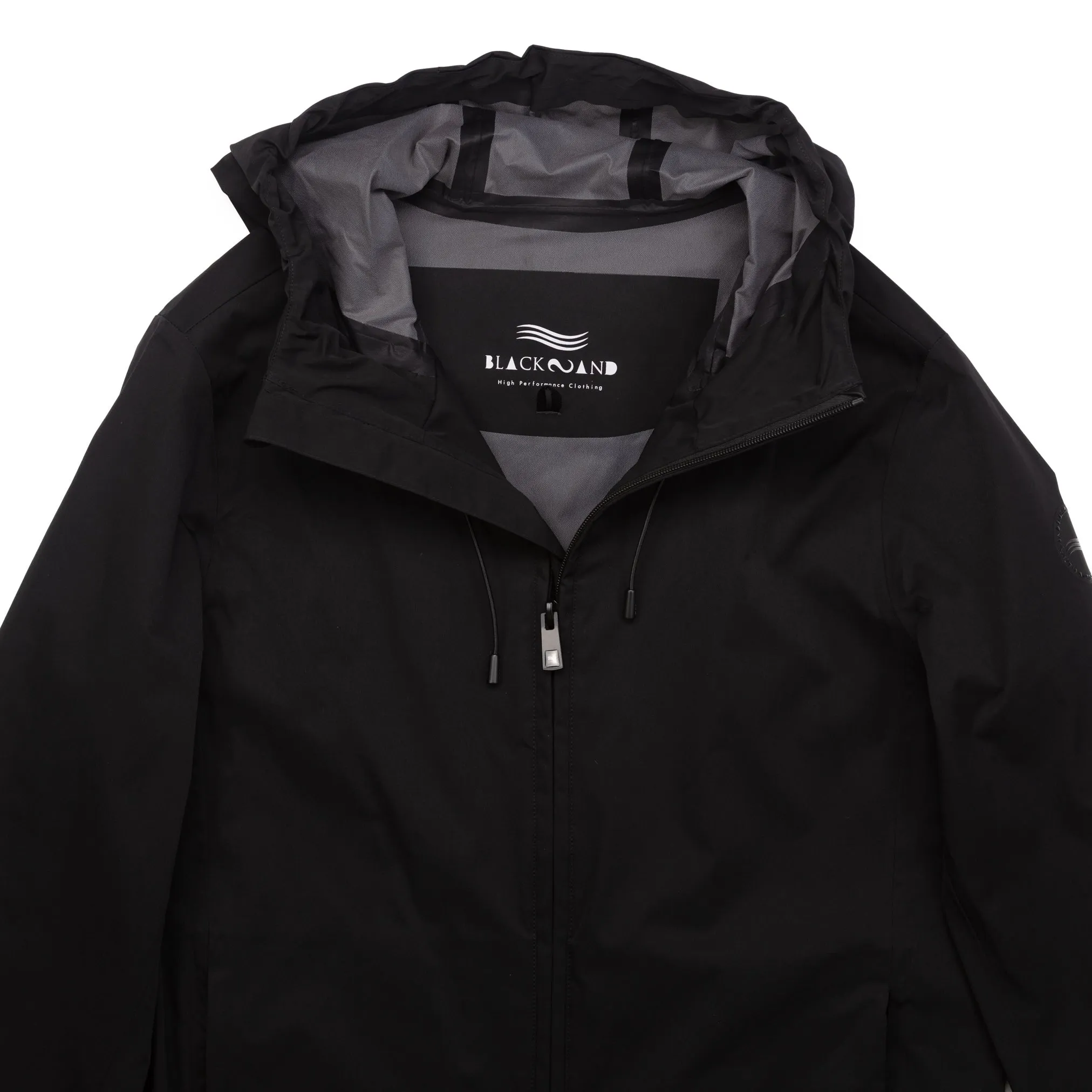 Long Rain Jacket in Black