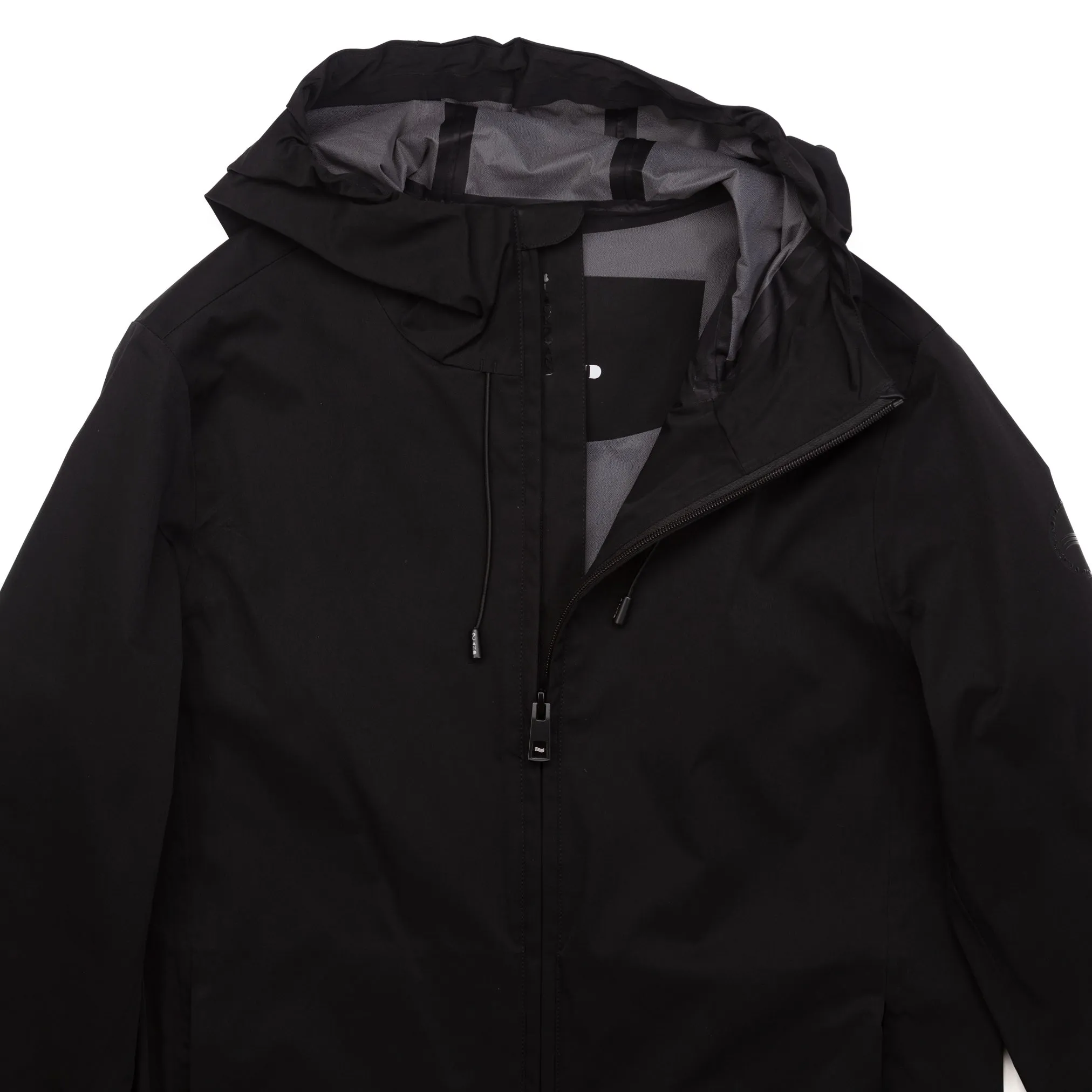 Long Rain Jacket in Black