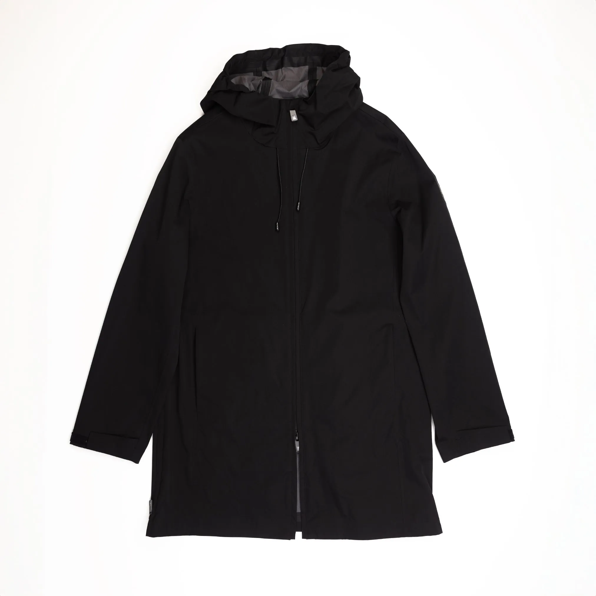 Long Rain Jacket in Black