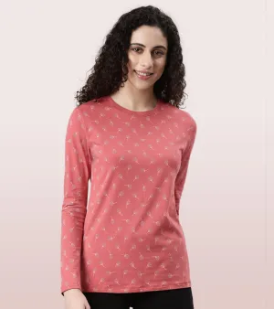 Long Sleeve Basic Crew Tee - Graphics | Crew Neck Basic Stretch Cotton Tee | E257
