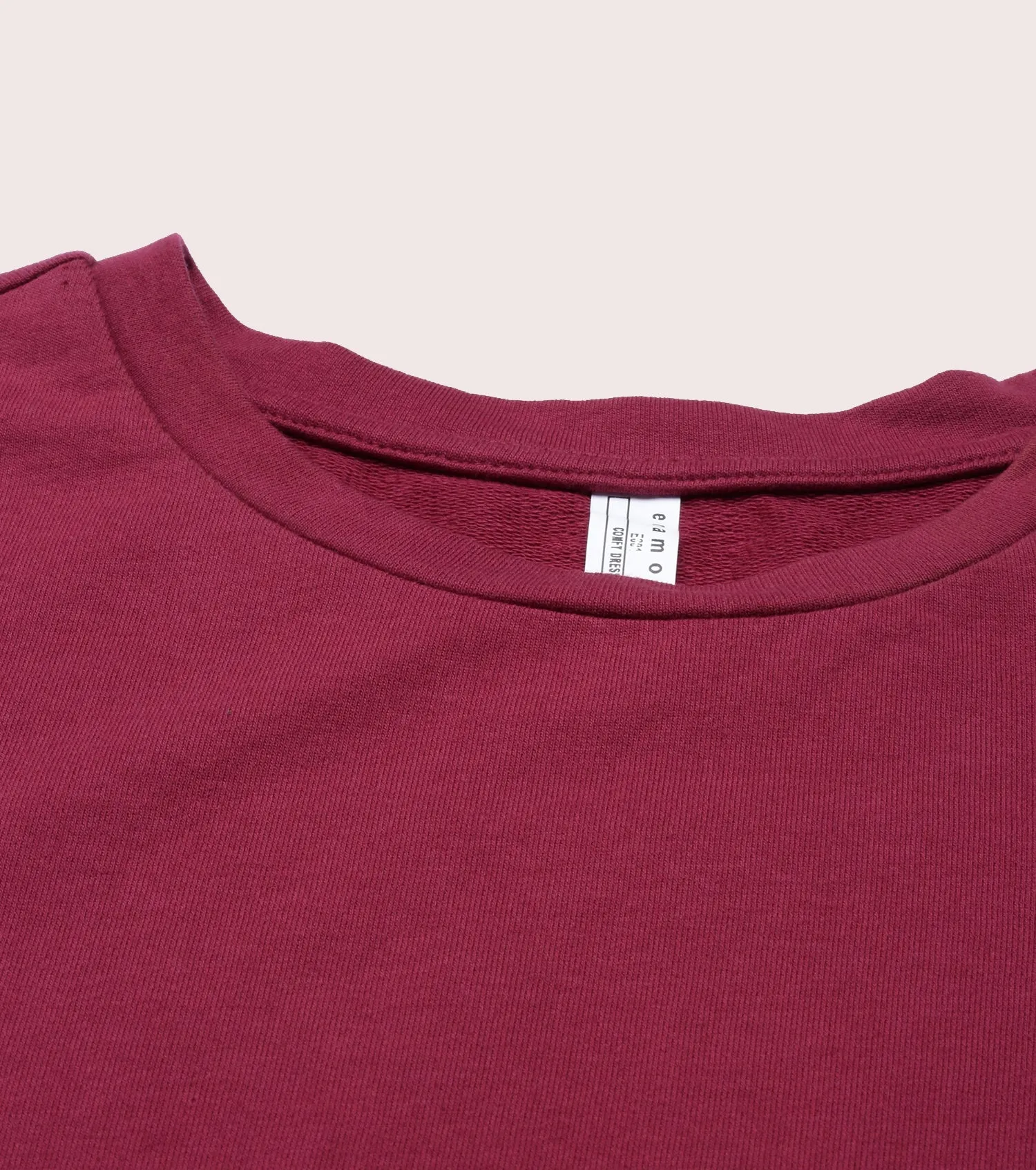 Long Sleeve Basic Crew Tee - Solid | Crew Neck Basic Stretch Cotton Tee