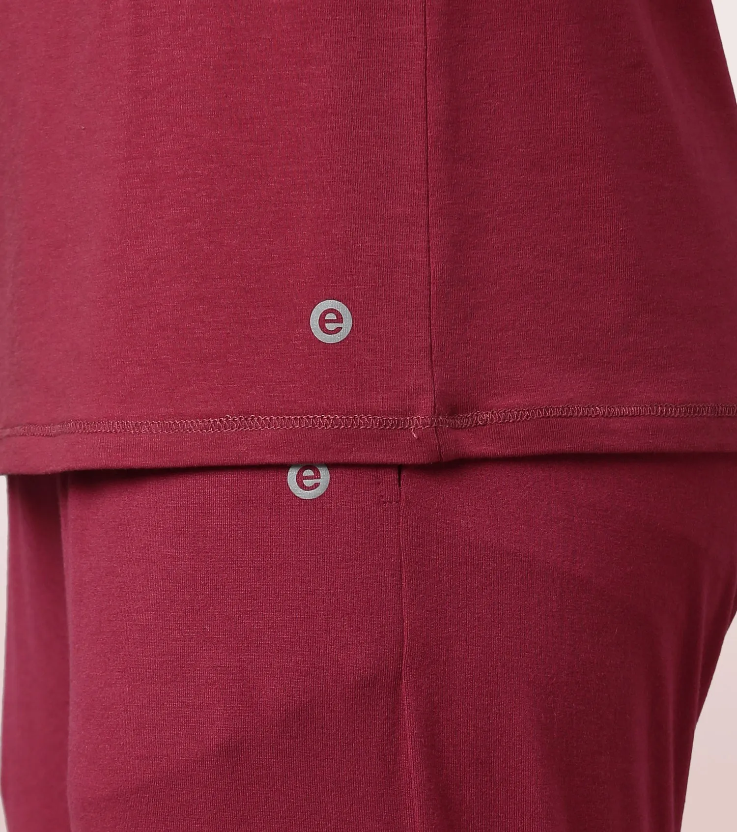 Long Sleeve Basic Crew Tee - Solid | Crew Neck Basic Stretch Cotton Tee