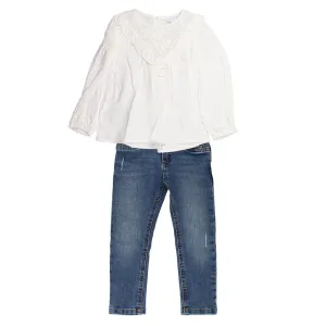 Long Sleeve Blouse and Pants Set