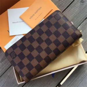 Louis Vuitton Women's Wallet/Clutch Check Print (Brown)