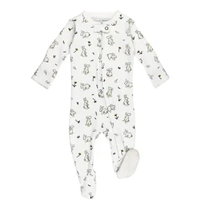 Lovedbaby - Organic 2-Way Zipper Footie - Bunny