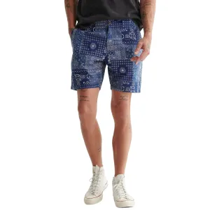 Lucky Brand Men's Bandana Print Lightweight Cotton Blend Shorts
