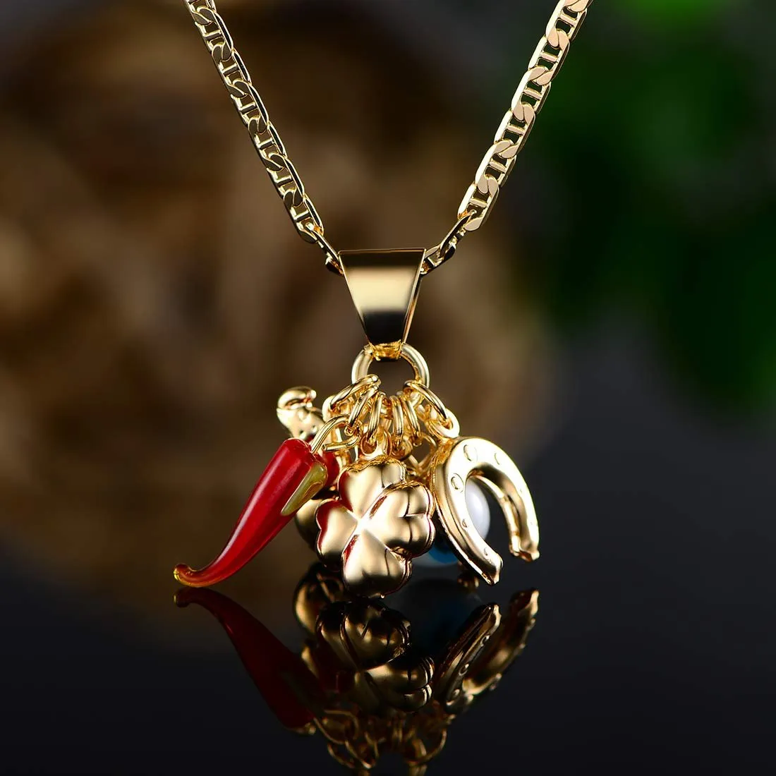 Lucky Charms Pendant Necklace