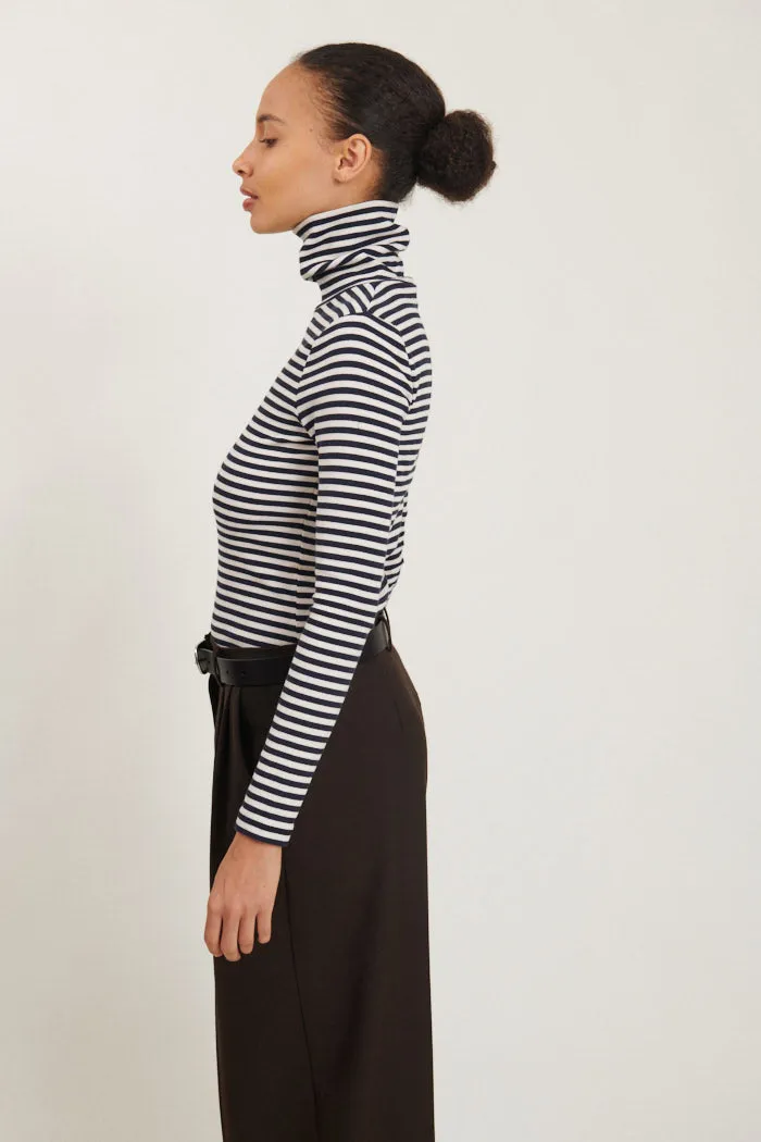 Ludmilla High-neck - Birch/Navy
