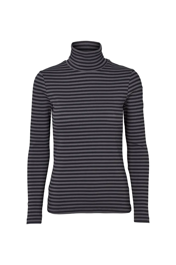 Ludmilla High-neck - Blackened pearl / black