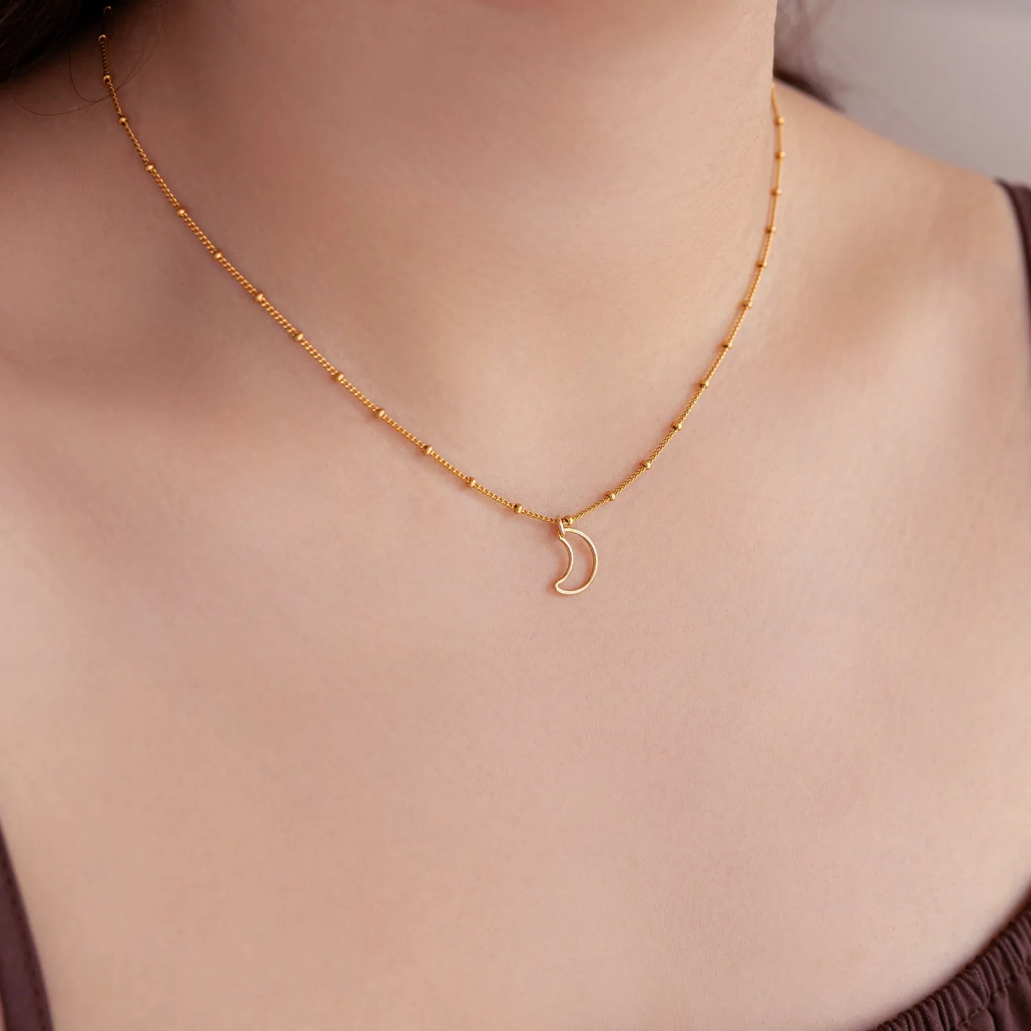 Luna Moon Satellite Necklace