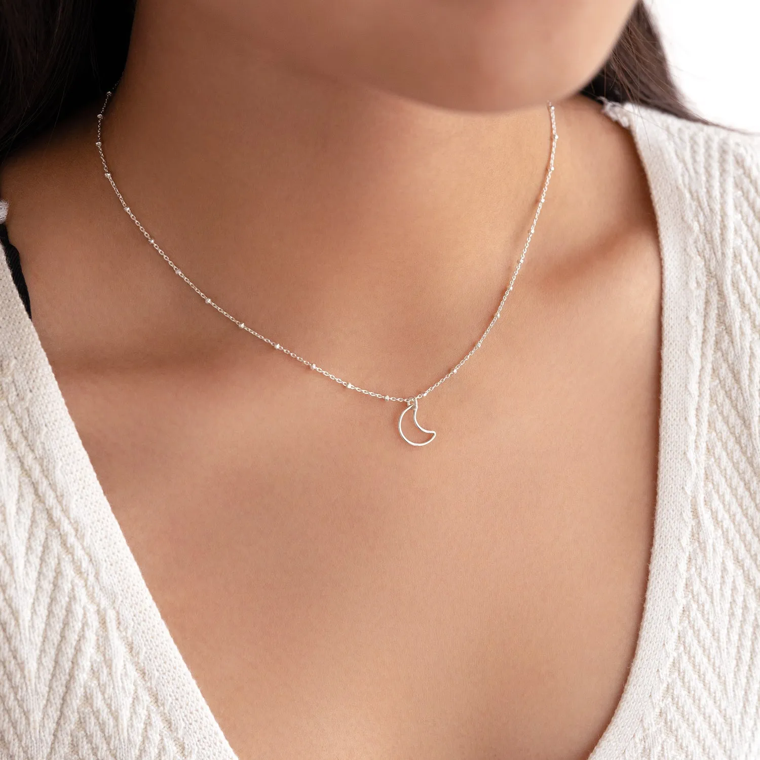 Luna Moon Satellite Necklace