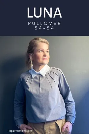 Luna - Pullover mit Biesen (Papierschnittmuster)
