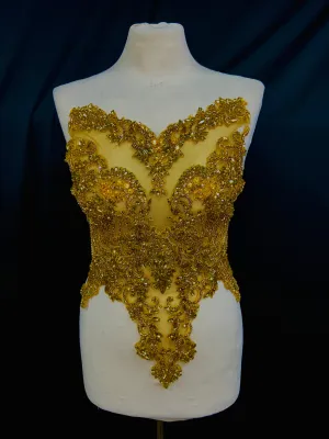 Lux Embroidery Beaded Panel