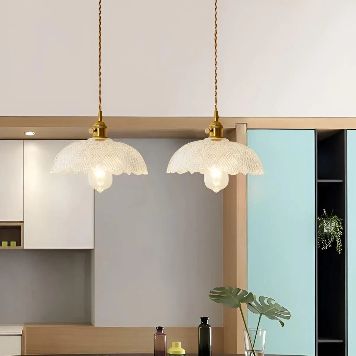 LuxeVintage Lampe - Nordic Vintage LED Kronleuchter Lampe