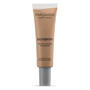 MADARA SKINONYM Semi-Matte Peptide Foundation, #65 WARM TAN 30ml