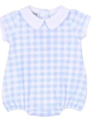 Magnolia Baby-Baby Checks SS24 lb Collar S/S Boy Bubble