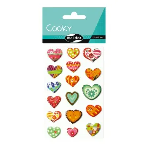 Maildor Cooky Stickers - Patterned Hearts