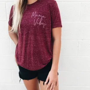 Mama Vibes • Maroon Marbled Crew