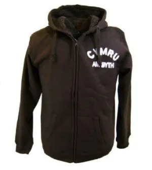 Manav 'Cymru Am Byth' Adults Brown Full Zip Hoody