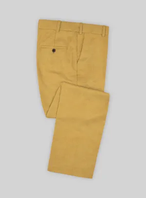 Marco Stretch Mustard Wool Pants