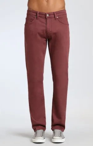 MARCUS SLIM STRAIGHT LEG IN ROSEWOOD WASHED COMFORT