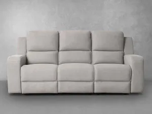 Margaret Fabric Manual Reclining Sofa with Console