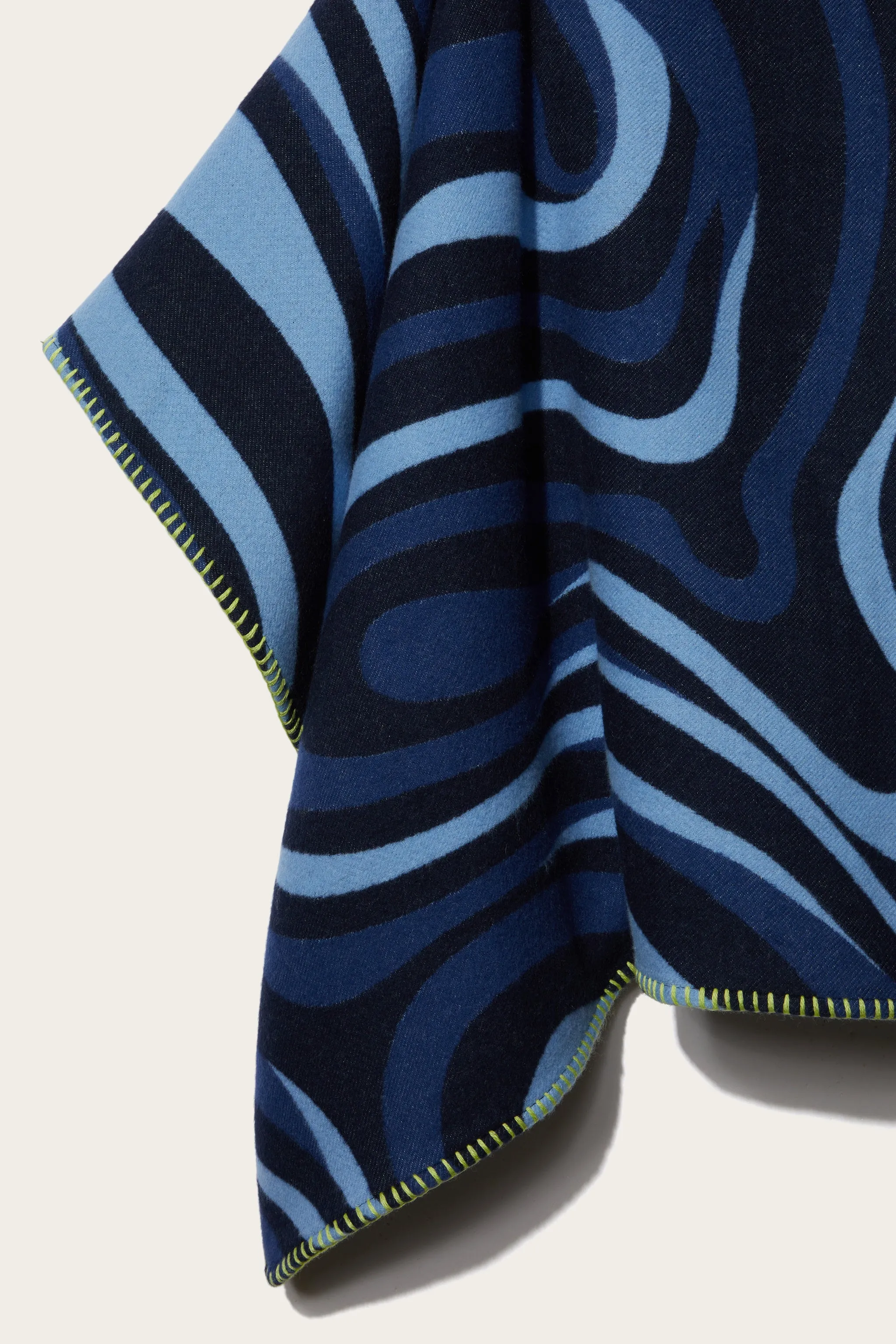 Marmo-Jacquard Velour Cape