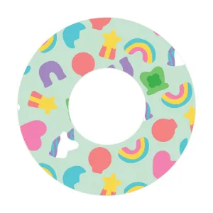 Marshmallow Charms Patch  Tape Designed for the FreeStyle Libre 2