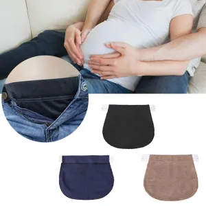 Maternity Pregnancy Waistband Belt Adjustable Elastic Waist Extender Clothing Pants For Pregnant