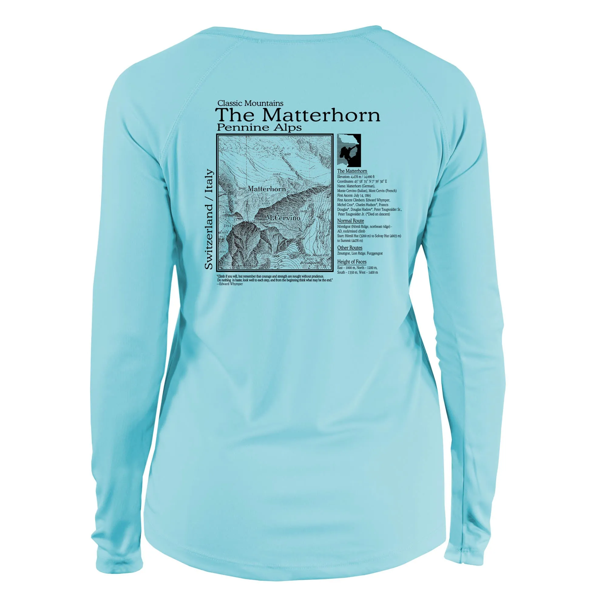 Matterhorn Classic Mountain Long Sleeve Microfiber Women's T-Shirt