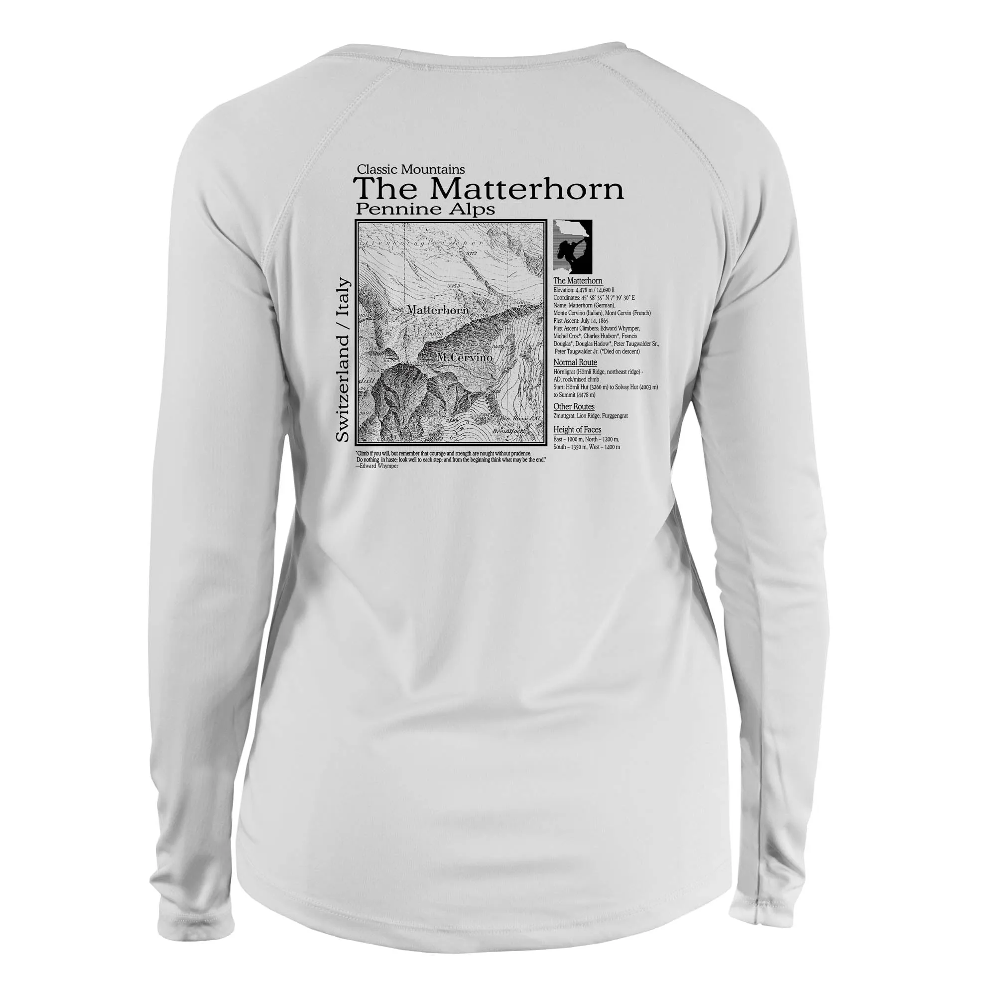 Matterhorn Classic Mountain Long Sleeve Microfiber Women's T-Shirt