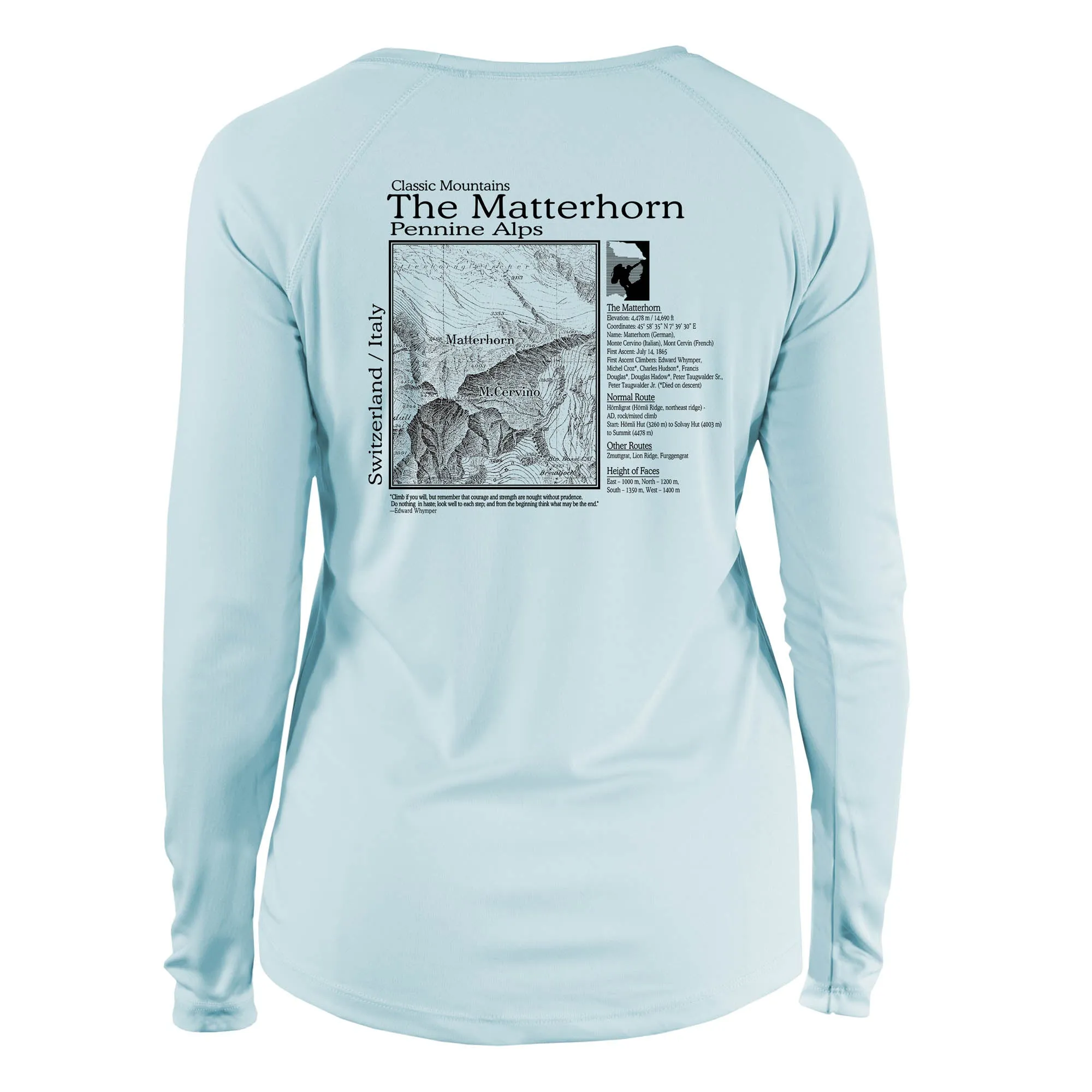 Matterhorn Classic Mountain Long Sleeve Microfiber Women's T-Shirt