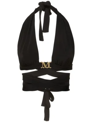 Max Mara   Girone fluid jersey wraparound top 