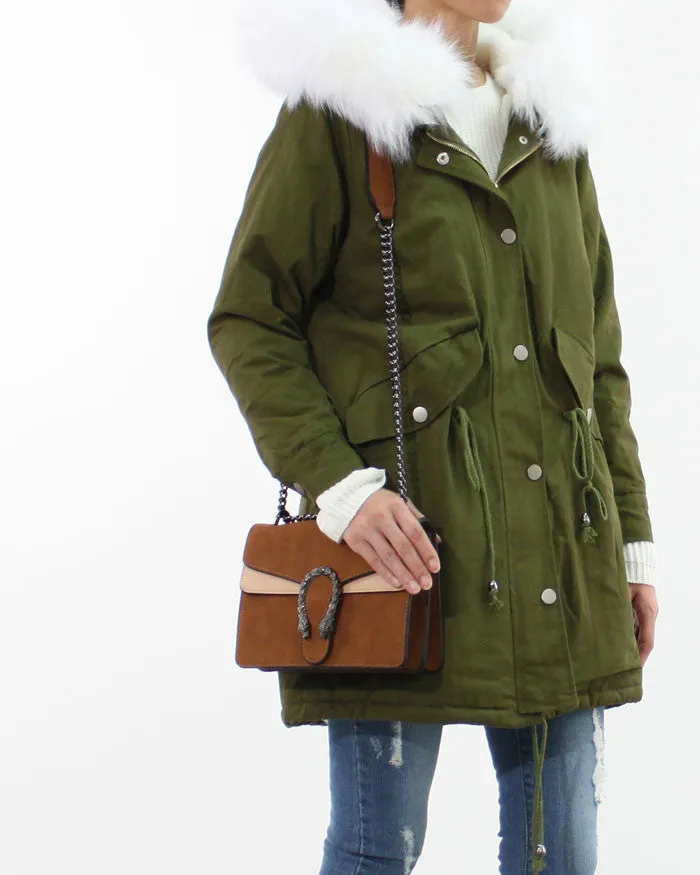 MEDUSA CONTRAST SHOULDER BAG