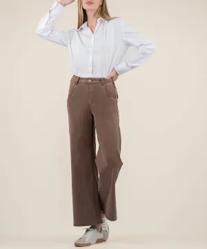 Meg High Rise Twill Wide Leg