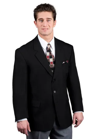 Men's Black Easywear 3-Button Blazer