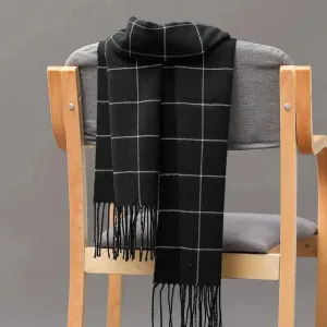 Mens Classic Plaid Scarf