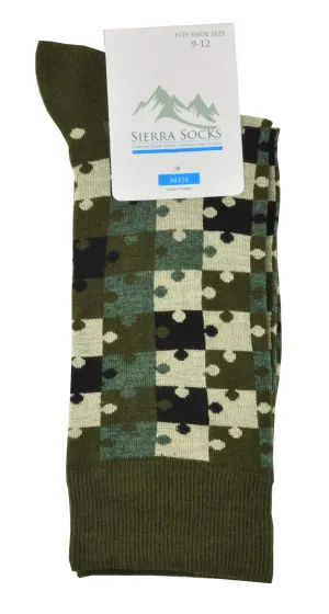 Men's Crew Socks with Smooth Toe Design