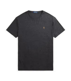 Men's Custom Slim Fit Soft Cotton T-Shirt Black Marl Heather