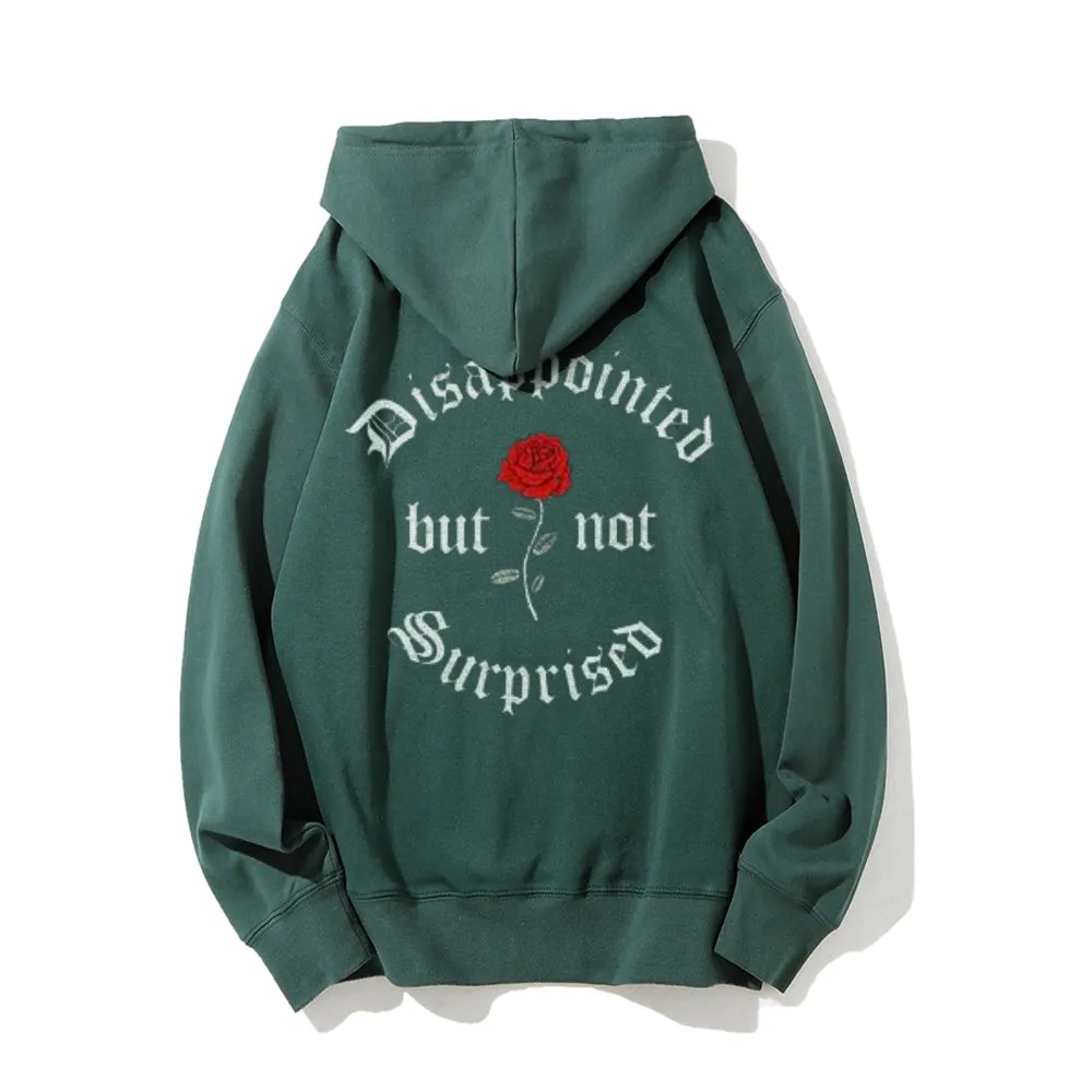 Mens DISAPPOINTED BUT NO SURPRISED Graphic Hoodies