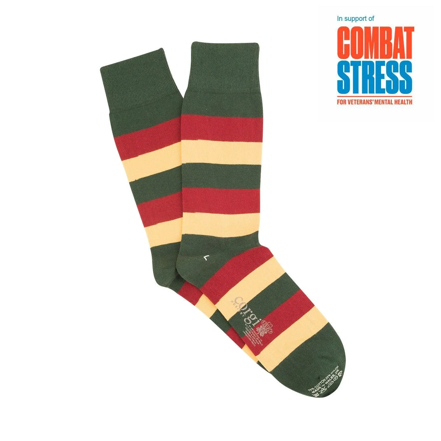Men's Mercian Regimental Striped Cotton Socks