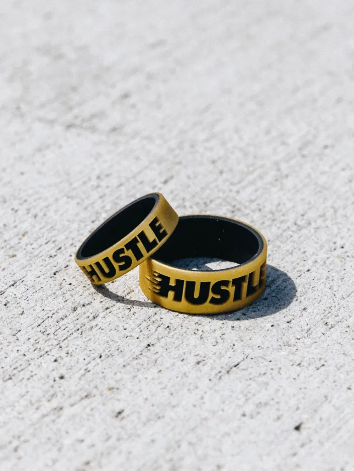 Men's Metallic Strata Silicone Ring