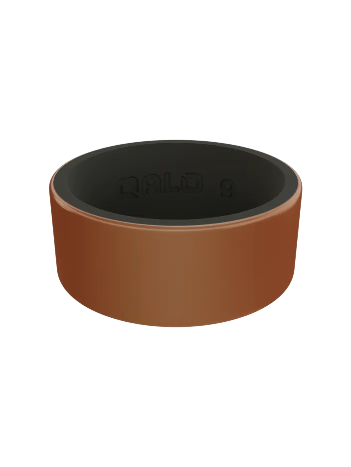 Men's Metallic Strata Silicone Ring